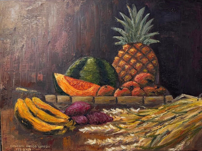 Farmer’s blood, sweat and tears 2026, impasto oil on canvas